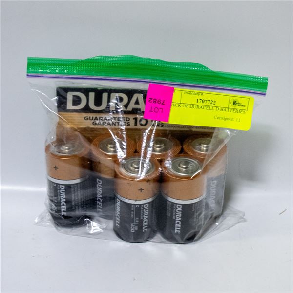 6 PACK OF DURACELL D BATTERIES