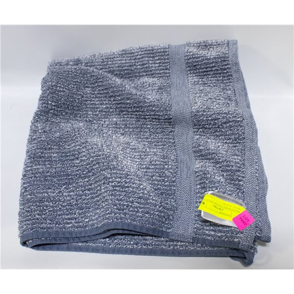 ROOTS HOME COTTON BATH TOWEL BLUE - 30 X 36"