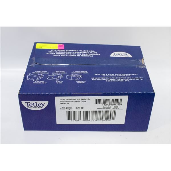 NEW BOX OF TETLEY PEPPERMINT TEA BAGS