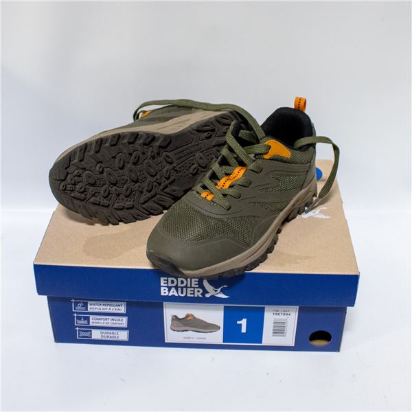 EDDIE BAUER KIDS HIKING SHOES GREY SIZE 1