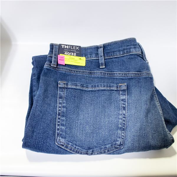 NEW MENS 40 X 32 TOMMY HILFIGER FLEX STRAIGHT CUT