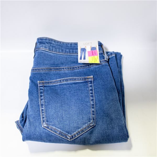 NEW WOMENS SZ 6 LOFT JEANS - BOOTLEG - MID RISE