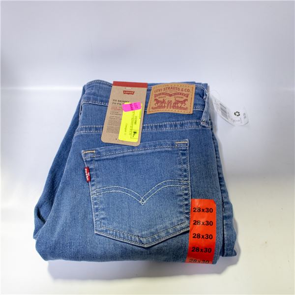 NEW LEVIS 711 SKINNY SZ 28 X 30 JEANS