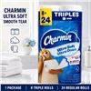 Image 1 : CHARMIN ULTRA SOFT 8=24 TRIPLES TOILET PAPER