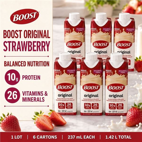 6 BOOST STRAWBERRY 10G PROTEIN BB 10/26