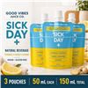 Image 1 : 3 GOODVIBES SICK DAY+ SHOTS 50ML