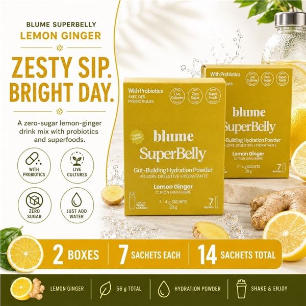 2 BLUME SUPERBELLY LEMON GINGER 7PK BB 08/26