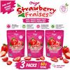 Image 1 : 3 ORIGO FREEZE DRIED STRAWBERRIES 20G BB 02/27