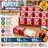 Image 1 : 12 POPEYE TASTY CANDY STICKS 16G BB 07/28