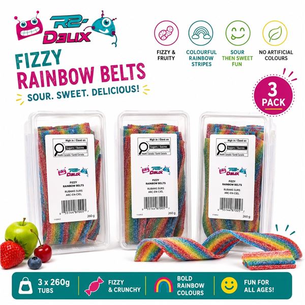 73 R2 DELUX FIZZY RAINBOW BELTS 260G BB 09/27
