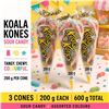 Image 1 : 3 KOALA KONES SOUR CANDY 207G BB 06/27
