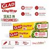 Image 1 : 2X GLAD CLING WRAP 90M