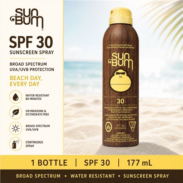 SUN BUM SPF 30 SUNSCREEN SPRAY 177ML