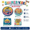 Image 1 : SUMMER VIBES PARTY TABLEWARE SET 48 PCS