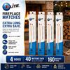 Image 1 : 4 X-LITE FIREPLACE & BARBECUE MATCHES 40 PACK