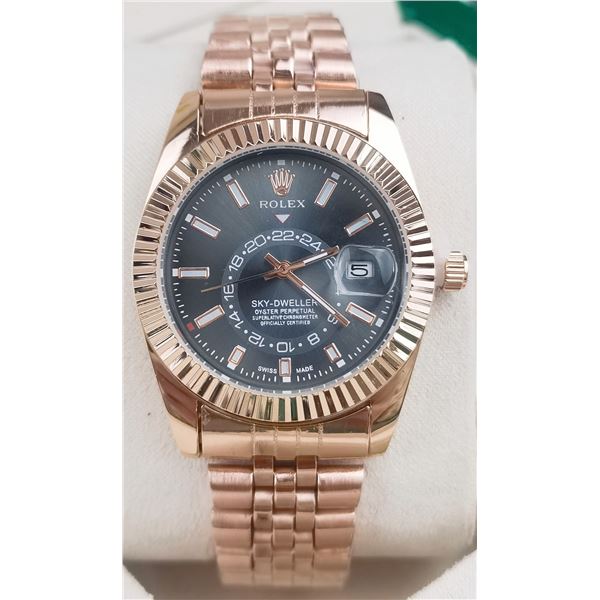 NEW REPLICA ROLEX "SKY-DWELLER" QUARTZ WATCH
