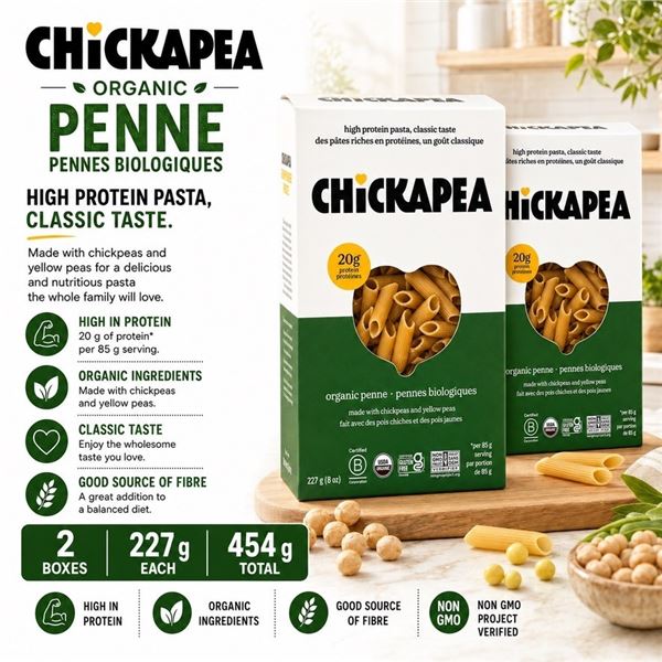 2 CHICKAPEA ORGANIC PENNE 227G BB 04/27