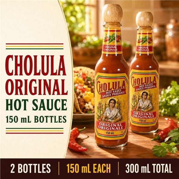 2 CHOLULA ORIGINAL HOT SAUCE 150ML BB 10/26