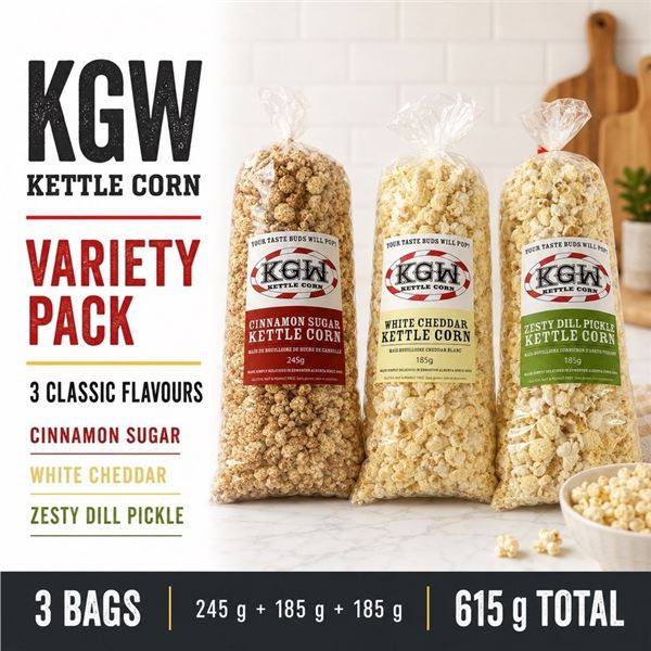 KGW KETTLE CORN VARIETY 3 BAG BB 07/26