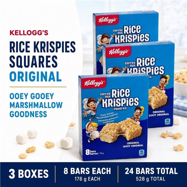 3 RICE KRISPIES SQUARES 8 BAR BB 09/26