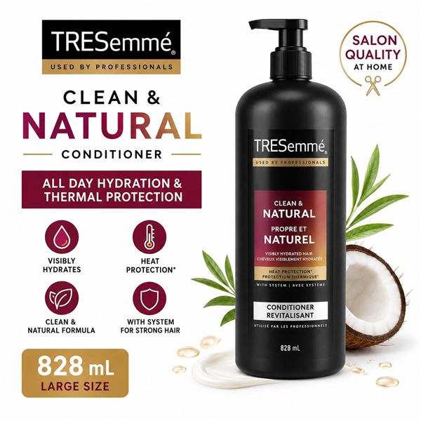 TRESEMME CLEAN & NATURAL CONDITIONER 828ML
