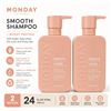 Image 1 : 2 MONDAY SMOOTH + WHEAT PROTEIN SHAMPOO 354ML
