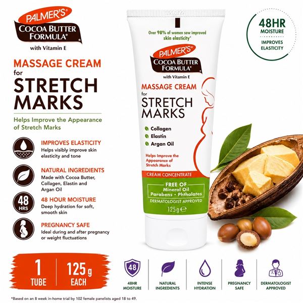 PALMER'S MASSAGE CREAM STRETCH MARKS 125G