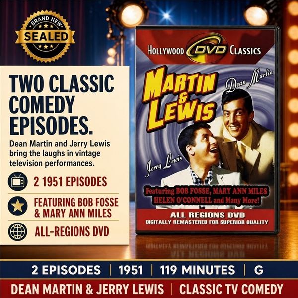 NEW DVD "MARTIN & LEWIS" 1951 TV CLASSICS