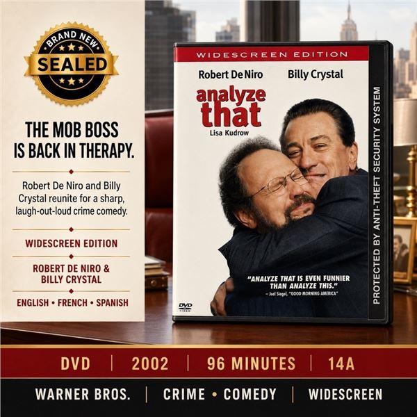 NEW DVD "ANALYZE THAT" ROBERT DE NIRO 2002