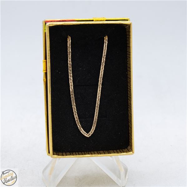 10K GOLD CHAIN NECKLACE 22" LONG 4.52GRAMS