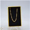 Image 1 : VINTAGE 10K GOLD CHAIN TWIST BRACLET 8" LONG