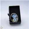 Image 1 : VINTAGE GOLD-TONE ABALONE SILHOUETTE CAMEO