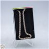 Image 1 : 925 ITALY SILVER ROPE CHAIN NECKLACE 11.59 GRAMS