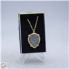 Image 1 : DRUZY PYRITE NECKLACE TEAR DROP SHAP