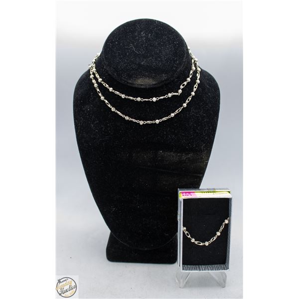MATCHING NECKLACE AND BRACELET SET