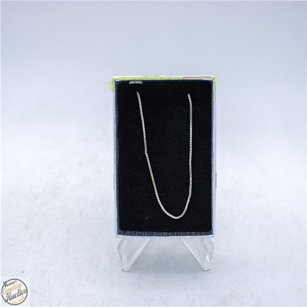 925 SILVER ITALY CHAIN NECKLACE 2.41 GRAMS 18INCH