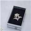 Image 1 : VINTAGE SILVER FLOWER FILIGREE BROOCH WITH PEARL