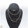 Image 1 : 925 ITALY MIO STAMP SILVER BOX CHAIN NECKLACE 30"