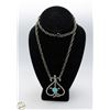 Image 1 : VINTAGE CELTIC KNOTWORK PENDENT NECKLACE