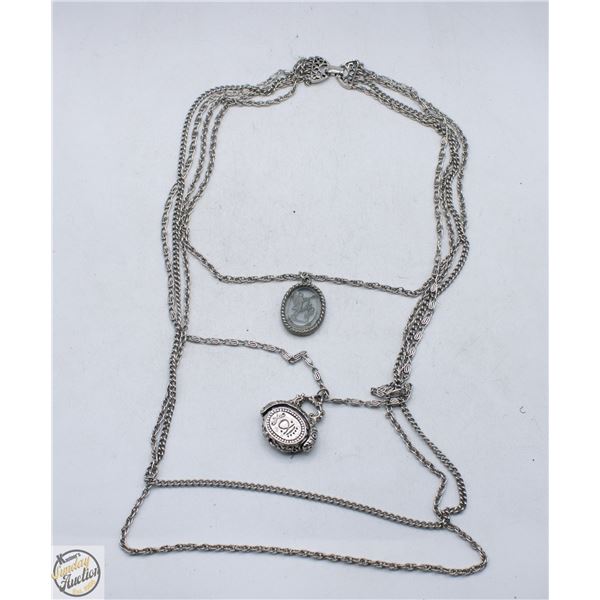 VINTAGE GOLDETTE 5 STANG ITAGLIO GLASS CAMEO