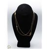 Image 1 : 1928 BRAND GOLD TONE FILIGREE NECKLACE 37" LENGTH