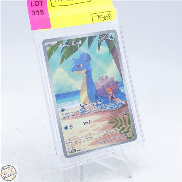 DESTINED RIVALS MISTY'S LAPRAS #194/182 POKEMON
