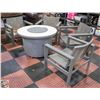 Image 1 : MILO GARDEN FURNITURE BRAZIER TABLE & CHAIRS