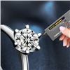 Image 4 : 1 CT CERTIFIED ROUND BRILLIANT MOISSANITE 925S