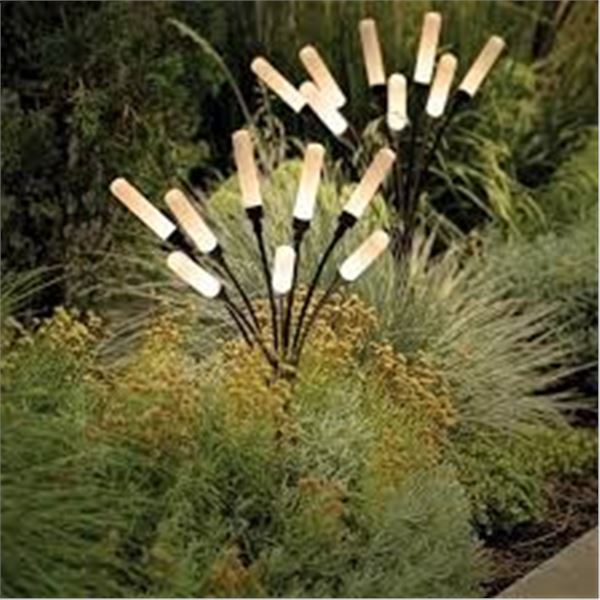 NEW 4 PACK OF AURORA SOLAR FIREFLY OUTDOOR LIGHTS