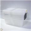 Image 1 : NEW 4 PACK OF IRIS CLEAR STORAGE CONTAINER SET