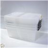 Image 1 : NEW 4 PACK OF IRIS CLEAR STORAGE CONTAINER SET