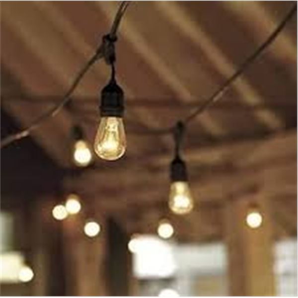 NEW FEIT ELECTRIC STRING LIGHTS - 14.6M X 50 BULBS
