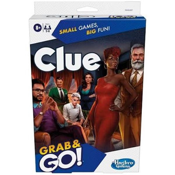 NEW HASBRO CLUE GRAB & GO MINI BOARD GAME SET