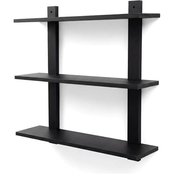 BRAND NEW PHONANCEE FLOATING SHELVES 3 TIER BLACK